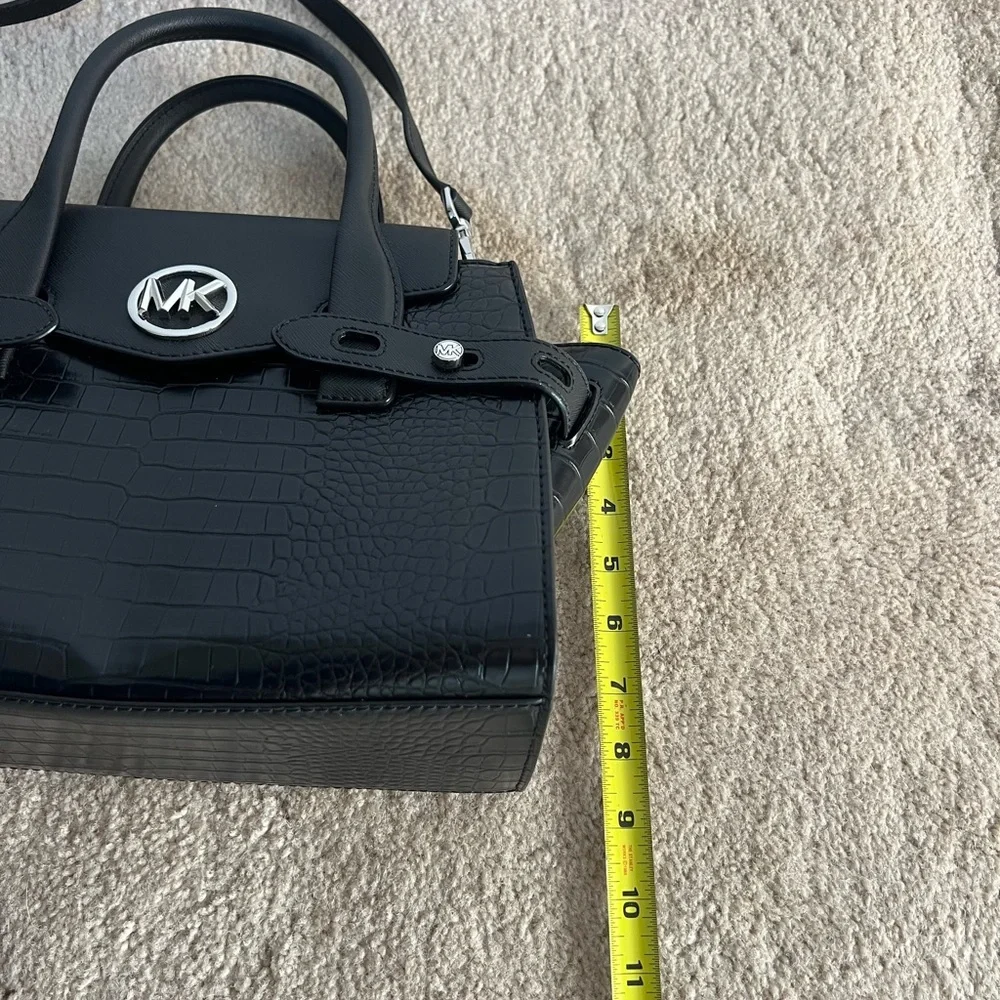 Michael Kors Black Embossed Leather Purse
